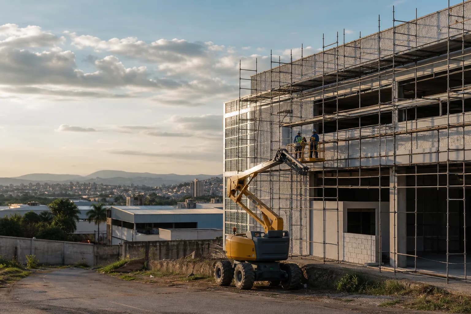 Equipamentos de acesso em obra industrial em Ibirité
